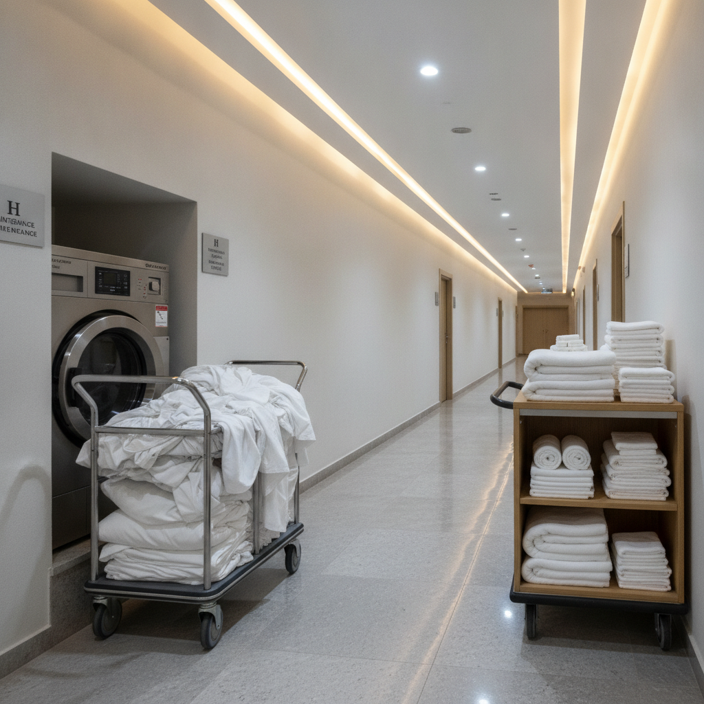 Carrinho de lavanderia e rouparia: diferenças na hotelaria