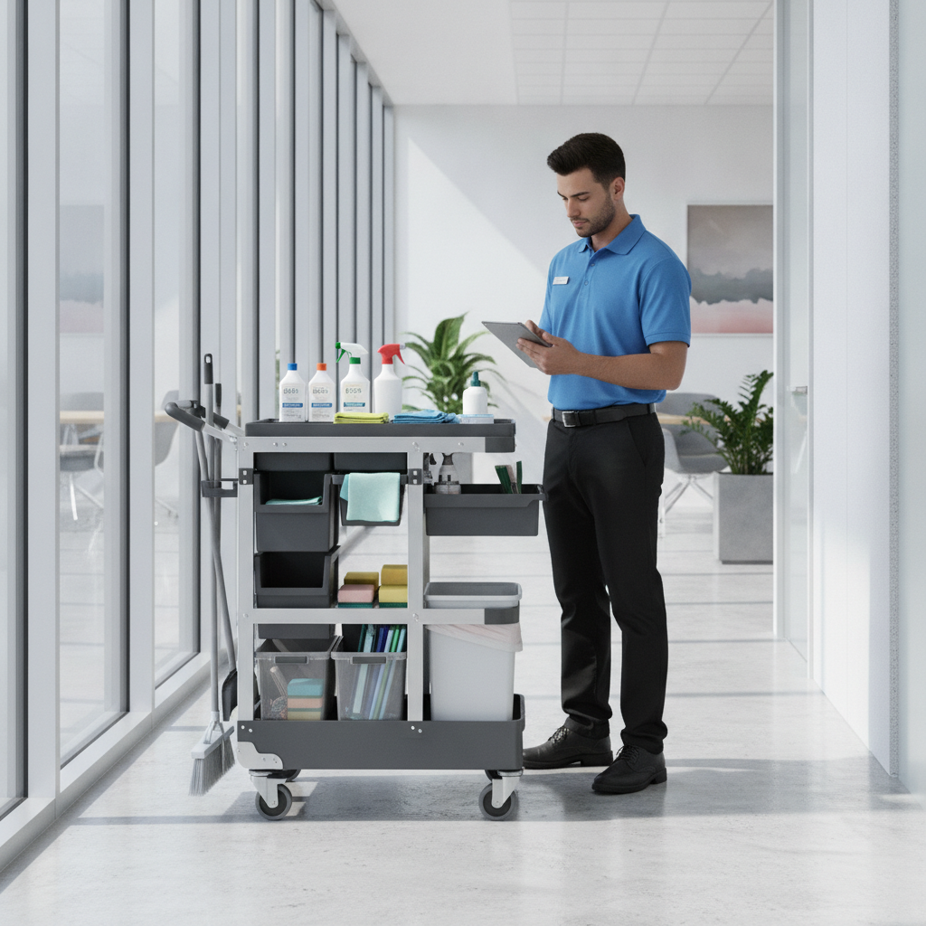 Carrinho modular compacto: flexibilidade para espaços pequenos