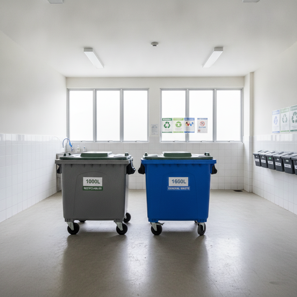 Contêiner de lixo 1000L vs 1600L: qual escolher no condomínio